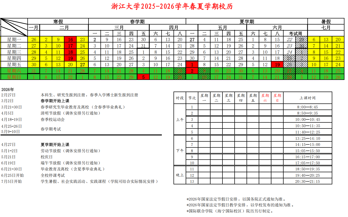 春夏学期