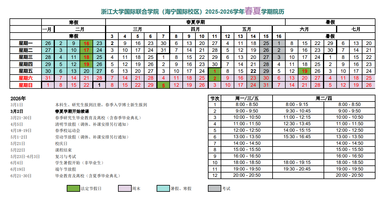 春夏学期